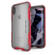 cover  iPhone X Clear Protective Case by ghostek clear&Red