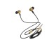 Fuze 2 in 1 Bluetooth withe 3.5mm Wired Earbuds - Black & Gold by Ghostek