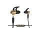 Fuze 2 in 1 Bluetooth withe 3.5mm Wired Earbuds - Black & Gold by Ghostek