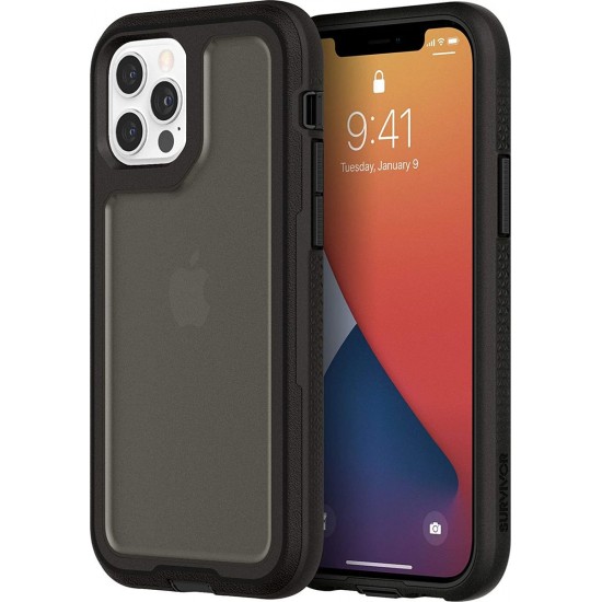 Cover for iPhone 12 Pro Max Survivor Extrem Asphalt Black by griffin