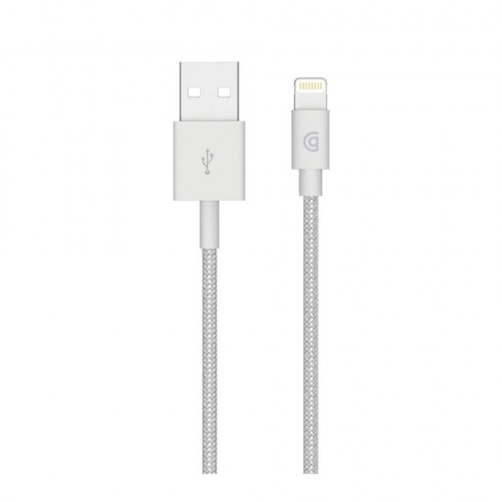 Griffin Charge Sync Braided Nylon Lightning Cable 1m Silver