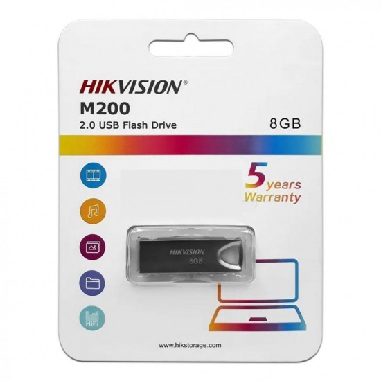 HIKVISION  M 200 USB FLASH DRIVE2.0 SIZE 8GB SILVER