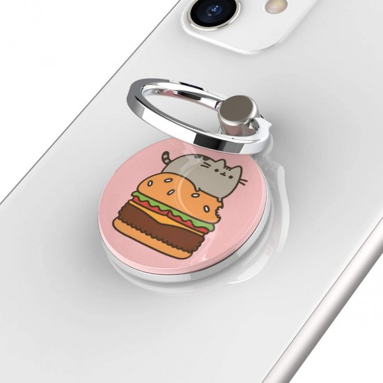 iFace x Pusheen Universal Smartphone Ring On Burger by iFace