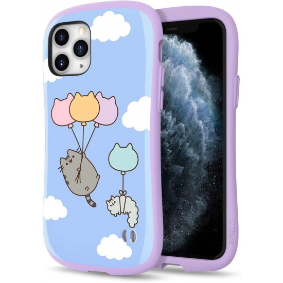  iFace x Pusheen The Cat First Class Series iPhone 11 Pro Case  Cute Dual Layer Hybrid Shockproof Protective Cover  Blue Sky Balloon 