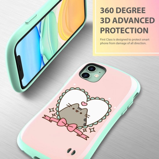 iFace x Pusheen The Cat First Class Series iPhone 11Cute Dual Layer Hybrid Shockproof Protective Cover heart 