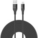 Fast Charging USB C to Lightning Cable 10ft black by iluv