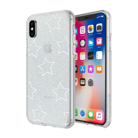 Apple iPhone X Incipio Design Classic Series Case - Glitter Star Cut Out