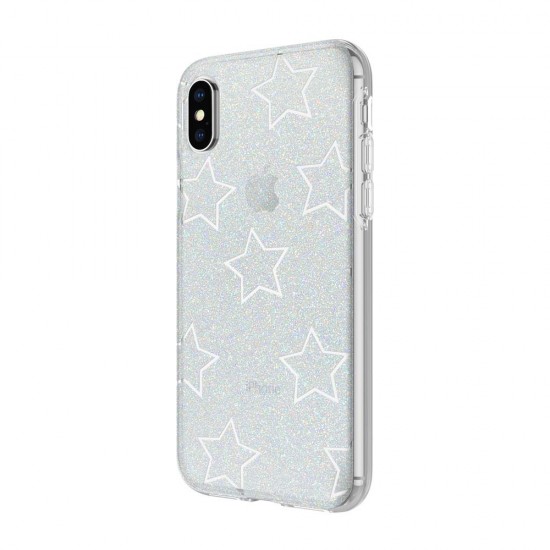 Apple iPhone X Incipio Design Classic Series Case - Glitter Star Cut Out