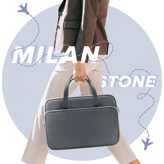 JCPal Milan briefcase Sleeve Size 14 inch Stone