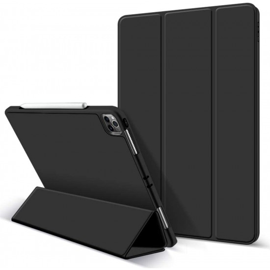 DuraPro Protective Case with Pencil Holder Black for iPad Pro 12.9 inch 2022 BY JCPal