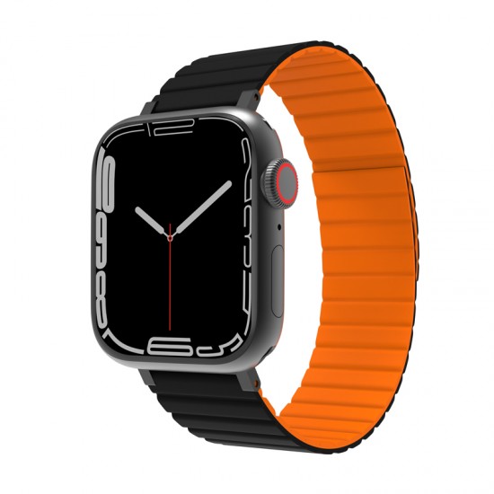 JCPal FlexForm Apple Watch Band for  Black & Orange 42 & 44 & 45 mm by jcpal