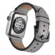 Apple Watch strap band  Vogue Leather Band gray with Black Dot 42mm by jinya