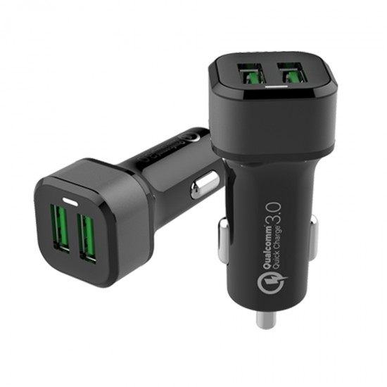 Dual QC3.0 Car Charger  Quick Charge 3.0 36W each port 18W by jinya