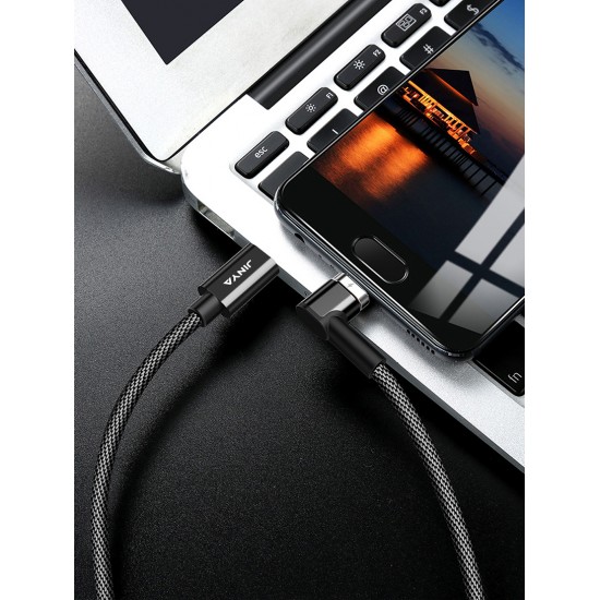  Type C Magnet Cable For Macbook Charg Premium Magnetic Connector 87W 4.35A Max 2 Meter  Black by jinya