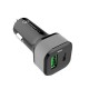Car Charger QC 3.0 & PD  Power Delivery  45W 2-Port USB-A & USB-C Car color black by jinya