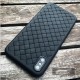 Case for iPhone x  woven pattern silicone  by jisoncase -black