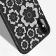 Case for iPhone x  Flower Cute silicone  by jisoncase -black