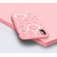 Case for iPhone x  Flower Cute silicone  by jisoncase -pink
