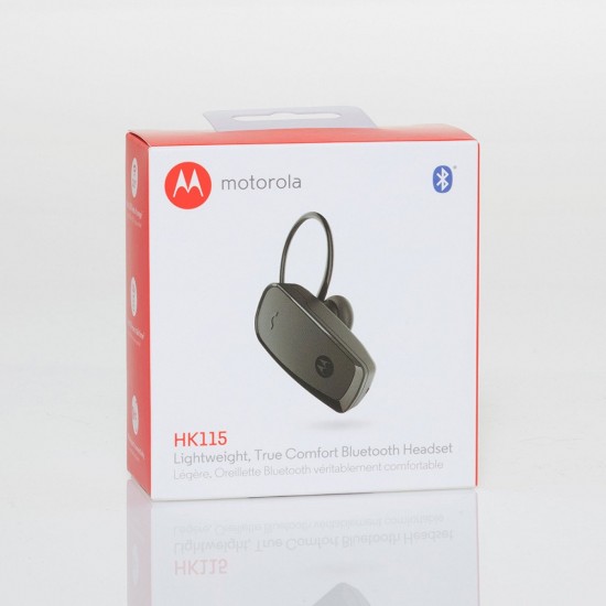 Motorola VerveRider Wearable Bluetooth Earbuds, Black/Orange