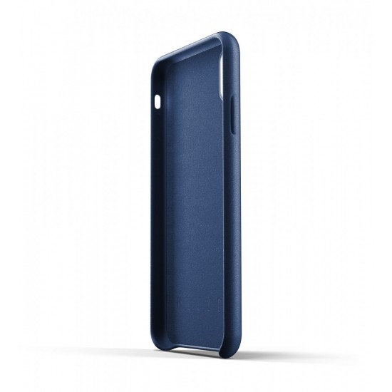 Mujjo Full Leather  Full Grain Leather For iPhone XS Max - BLUE