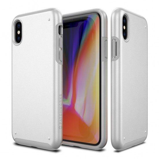 COVER IPHONE X CASE - CHROMA by patchworks -white