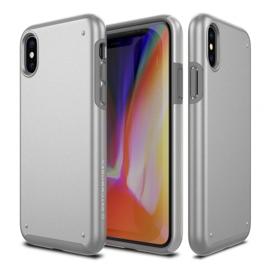 COVER IPHONE X CASE - CHROMA by patchworks -silver