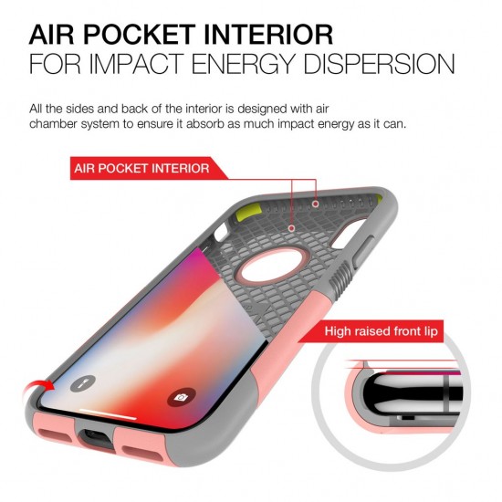 COVER IPHONE X CASE - LEVEL AEGIS by patchworks -pink