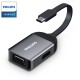 USB Type C to  VGA & HDMI 4K Adapter by philips