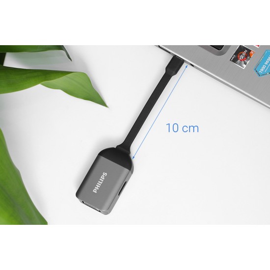 USB Type C to  VGA & HDMI 4K Adapter by philips