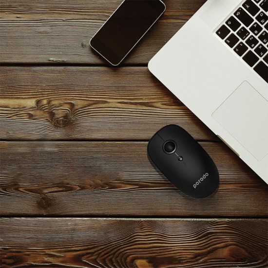 Porodo  2 in 1 Wireless Bluetooth Mouse Black