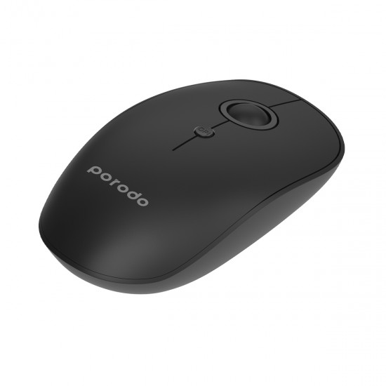 Porodo  2 in 1 Wireless Bluetooth Mouse Black