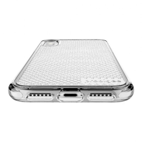 cover iPhone X S R Safetee Steel clear & Silver by iamprodigee