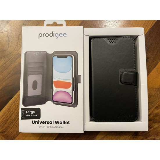 iPhone protection covercompatible with devices size 5.8 to 6.1 black wallet from iamprodigee