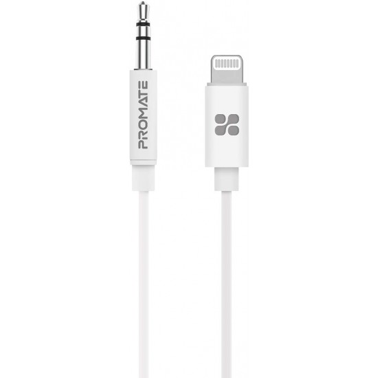 cable lightning to aux white by Promate
