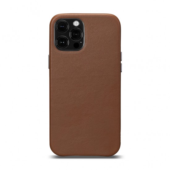 Cover for iPhone 12 Pro Max Real Leatherskin Toffee by Sena