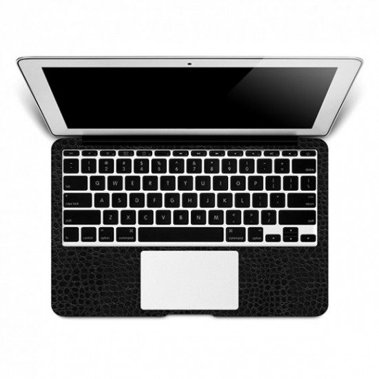  MacBook Retina 13 Black Alligator Leather Wraps