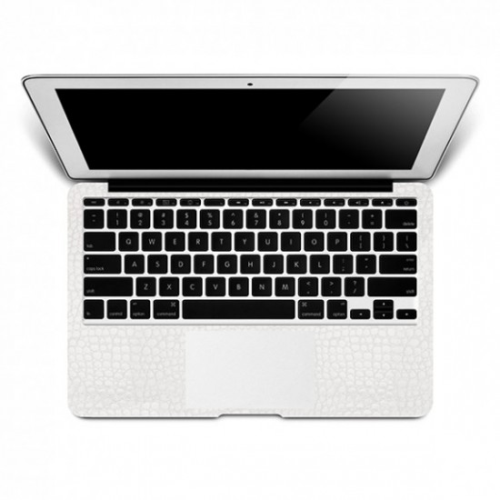  MacBook Retina 13" White Alligator Leather Wraps