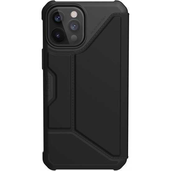 Urban Armor Gear Metropolis Folio Wallet Case For iPhone 12 Pro Max  Black