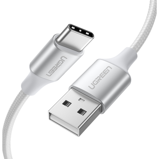 UGREEN USB-C CABLE TO USB 1M NYLON WHITE