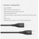 USB-C to Lighting Cable (MFI) Gray -by vokamo