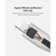 USB-C to Lighting Cable (MFI) Gray -by vokamo