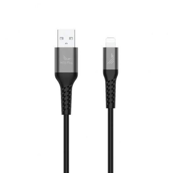 WILD FLAG TPE 6FT LIGHTNING CABLE BLACK