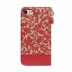  Uunique iPhone 7 Damask Folio Hard Shell Red/Beige