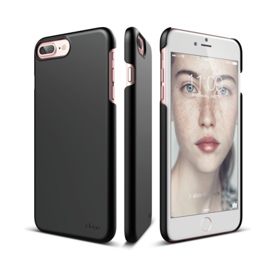 elago cover  S7P Slim Fit 2 Case - Black for iPhone 8 Plus
