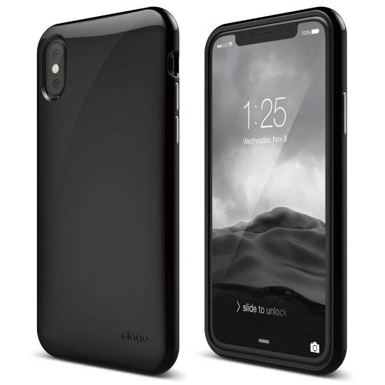 elago cover iphoneX S8 cushion -Black