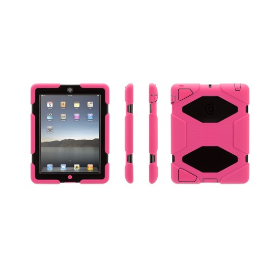 GRIFFIN SURVIVOR ALL TERRAIN TABLET FOR IPAD 2/3/4 pink- black