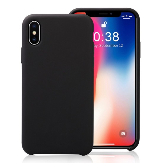 silicone rubber case fro iphone x by jisoncase -black