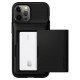 cover for iPhone 12 Pro Max Case Slim Armor Wallet Blak by spigen