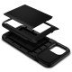 cover for iPhone 12 Pro Max Case Slim Armor Wallet Blak by spigen