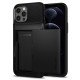 cover for iPhone 12 Pro Max Case Slim Armor Wallet Blak by spigen